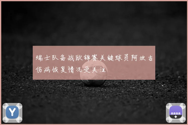 瑞士队备战欧锦赛关键球员阿坎吉伤病恢复情况受关注